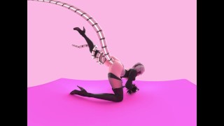 Nier Automata 2B Tentacle Anal 4K VR [Animation by Likkezg]