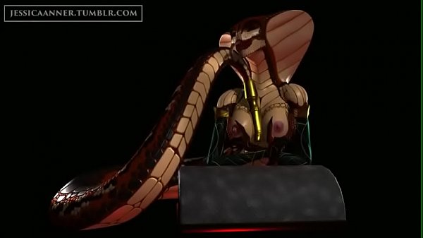 3D Cobra chick masturbates