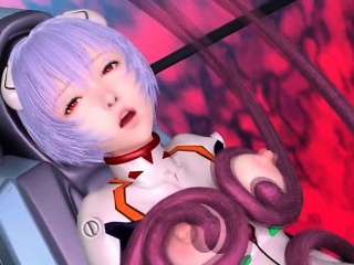 3D Tentacles Fuck Girl in Spacecraft!