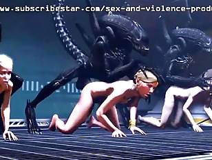 Alien Fuck Lara Croft