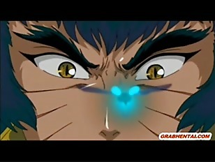 Anime caught and monster hard fucked