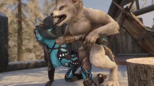 Aquarea Has Some Fun With A Werewolf