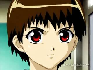 Big boobed anime cutie wrapped up in monster tentacles