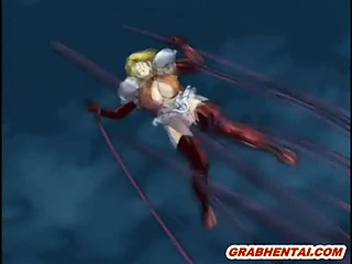 Bigboobs hentai bat monster tentacles fucked