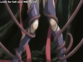 Bimbo gets fully filled with tentacles