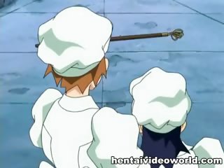 Bound girl in the hands of sex monsters