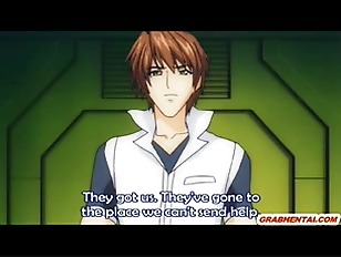 Busty anime gets monster fucked