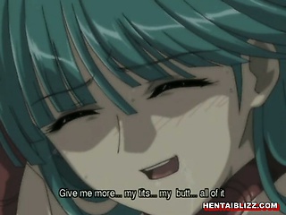 Busty hentai brutally groupfucked by tentacles and bandits