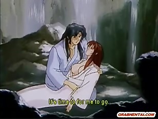 Busty Japanese anime gets spider monster fucked