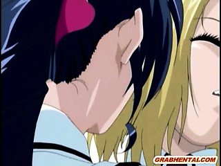 Caught hentai coed monster tentacles cock fucked