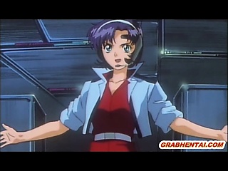 Caught hentai gets monster tentacles drilled