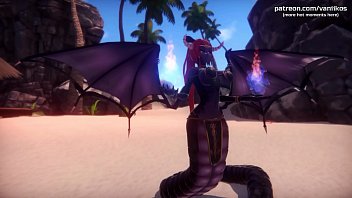 Cumming on an elf’s beautiful and petite tits in POV l Hottest highlights l Monster Girl Island