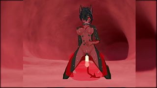 Demonic Hell Hound Waifu Gets Bred