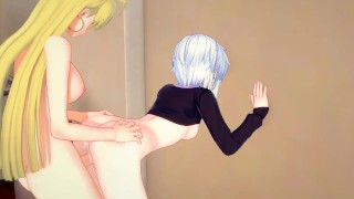 [DxD] Futanari Asia fuck Koneko(3d hentai)