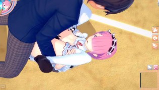 【エロゲーコイカツ！】リゼロ ラム3DCGアニメ動画(Reゼロから始める異世界生活)[Hentai Game Koikatsu! Re zero Ram(Anime 3DCG video)]