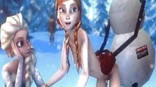 Elsa and Anna 3D sex compilation (Frozen)