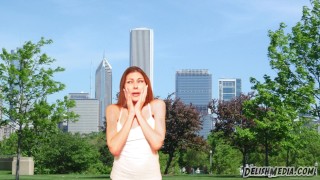 Giant Alien Girl eats Humans