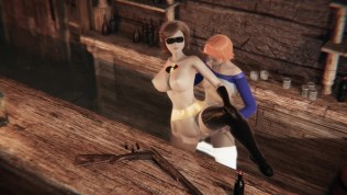 Gwen Tennyson (Ben10) Fucks Helen Parr (Elastigirl) Doggystyle (futa, japanese)