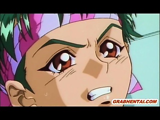 Hentai caught and drilled all hole by tentacles monster in t