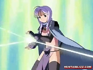 Hentai cutie caught and brutally fucked tentacles