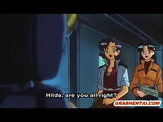 Hentai cutie caught and hot monster tentacles poked