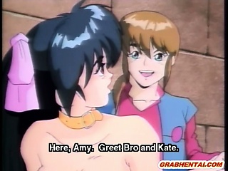 Hentai gets squeezed her tits and drilled by octopus monster