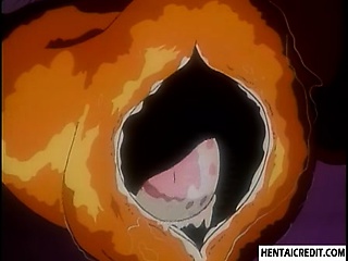 Hentai girl gets caught by monster