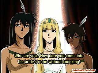 Hentai girls sucking and fucking monster cock