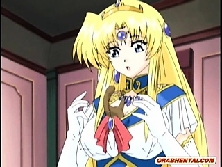 Hentai Princess with bigtits gets tentacles poked all hole