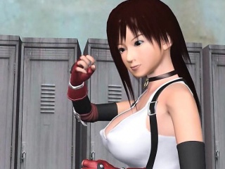 Hentai slave in tentacles take dick