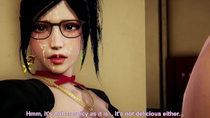 Honey Select 2:The temptation of a glamorous female instructor with a devil figure and a big ass