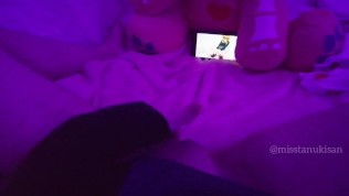 Japan schoolgirl caught touching her virgin pussy watching Hentai uncensored and big squirt