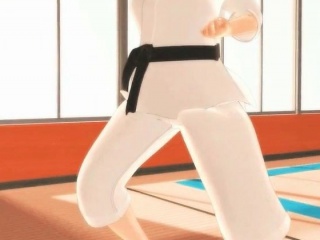 Karate anime anime girl sucks monsters big dick