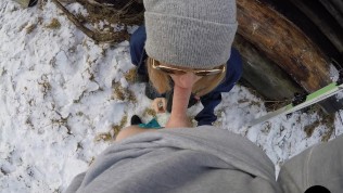 Moniteur de ski baise son élève sexy après une fellation – Couple amateur POV Lily&Jack
