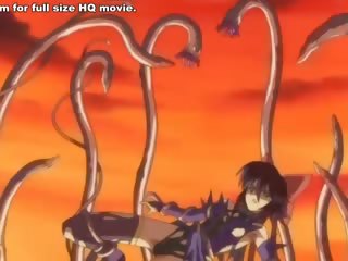 Monster with tentacles fucking the doll