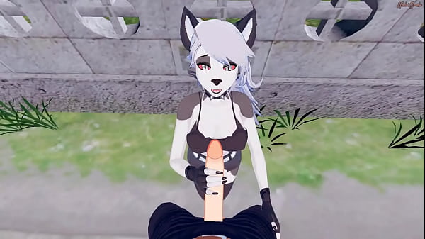 POV fucking Loona doggystyle against a wall until she orgasms – Helluva Boss Hentai.