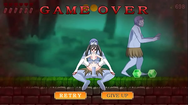 Pretty girl 18 yo hentai having sex with monsters man in Hamiyu No Mikosyugyo action hentai sex game