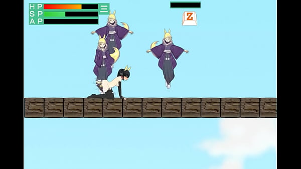 Pretty ninja girl hentai having sex with a lot of man monsters in Izuna Yokai slayer act ryona hentai game xxx