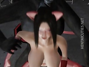Sexy 3D hentai babe gets facialized