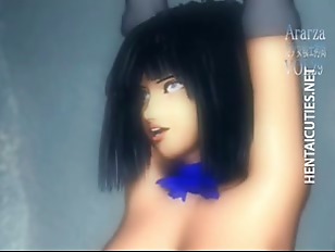 Sexy 3D hentai chick gets nailed by a monster