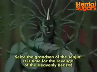 Tentacle monster fucks his new victim with his long