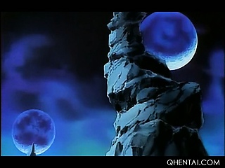 Tied up hentai cute princes taking monster cock in pussy