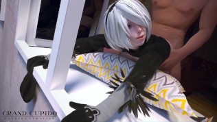 2B Fuck on the window [Grand Cupido]( Nier Automata )