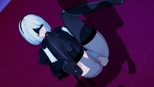 3D Hentai 2B Is A Sex Robot