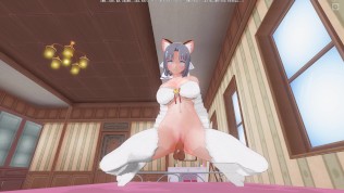 3D HENTAI POV Yumi rides cock to get her pussy creampied