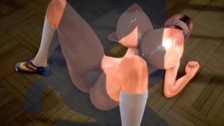 3D hentai super big tits Cheerleader
