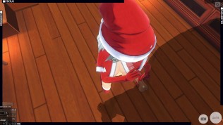 3D HENTAI The girl made the boy a New Year’s gift