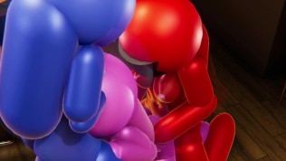 Among Us Pink Gets Hard DP Threesome