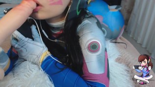 ASMR COSPLAY DVA OVERWATCH BLOWJOB SO HOT