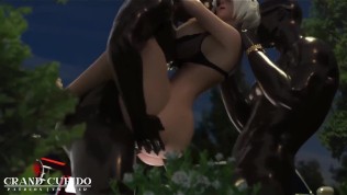 [Blacked] 2B Night Park Double Penetration [Grand Cupido]( Nier Automata )